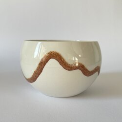 Globe Large / White / Cookie wave