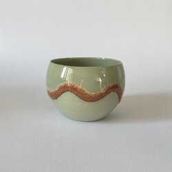 Globe Small / Green / Cookie wave