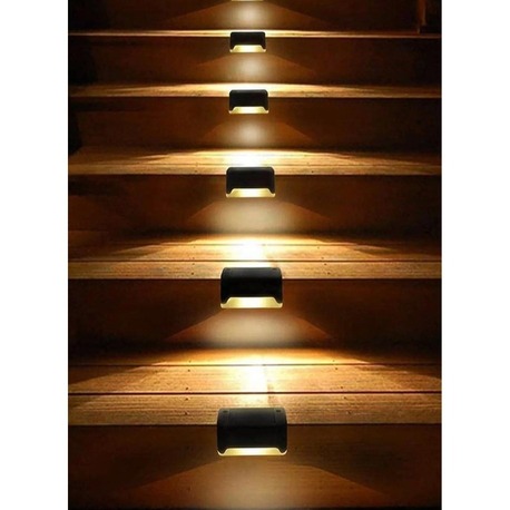 Solar Köşebent 4 Adet Merdiven Veranda Bahçe Güneş Enerjili  Led  Aydınlatma 