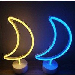 Yarım Ay Modelli Neon Led Gece Lambası