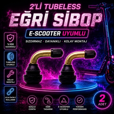 2'li Tubeless Eğri Sibop