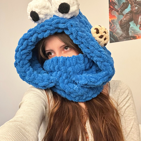 Cookie monster kapüşon