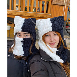 Aksesuarlı Oversize balaclava