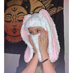 Oversize Tavşan Kulak Balaclava