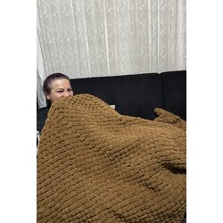 Hasır model tv battaniyesi 