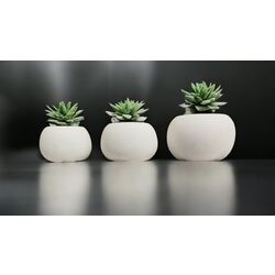 3lü saksı veya mum seti (büyükten küçüğe) 