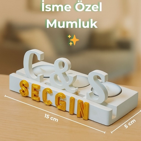İSME ÖZEL MUMLUK 