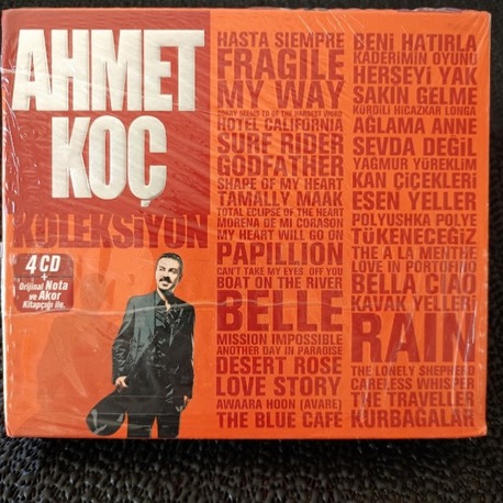 AHMET KOÇ - KOLEKSİYON CD + ORJİNAL NOTA ve AKOR KİTAPCIĞI İLE. SIFIR.