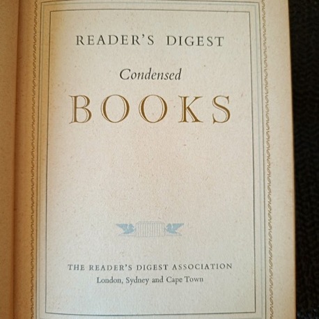 READER'S DIGEST CONDENSED BOOKS.