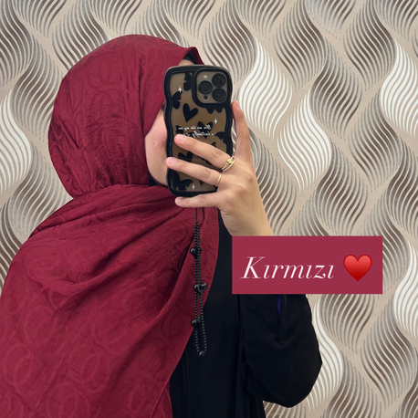 Bambunoor desen İpeksi pamuk kumaş şal ✨