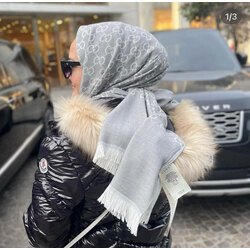  gucci yün ipek  gri