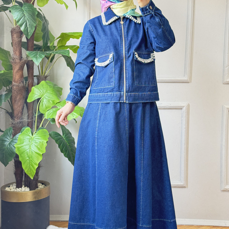 İncili Denim takım 