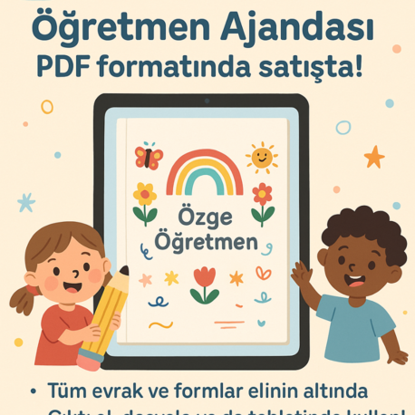 isme özel dijital ajanda kapağı