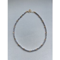 Silver (Gold Karışımlı) Zirkon Kolye