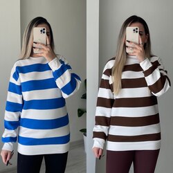 Çizgili Sweat