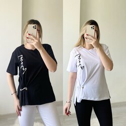 Twist Yandan Aksesuarlı Tshirt