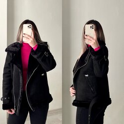 Stradi Model Siyah Süet Biker Kaban