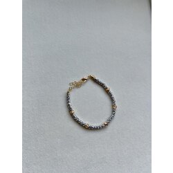 Silver (Gold Karışımlı) Zirkon Bileklik
