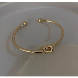 Aşk Düğümü Çelik Gold Bileklik