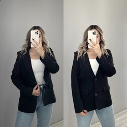 Siyah Blazer Ceket