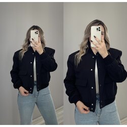 Zara Model Siyah Bomber Ceket