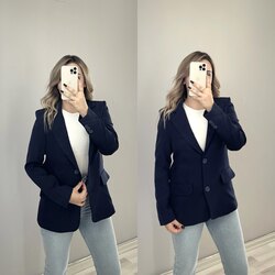 Lacivert Blazer Ceket