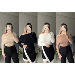Omzu Drape Detaylı Bluzler(Renk Seçin)