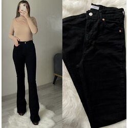 Zara Yüksek Bel Siyah İspanyol Jean