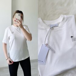Lacoste Beyaz Unisex Tshirt 
