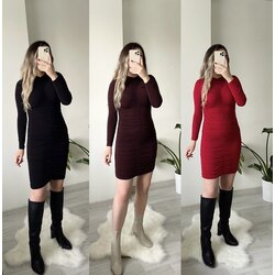 Sandy Büzgülü Elbise