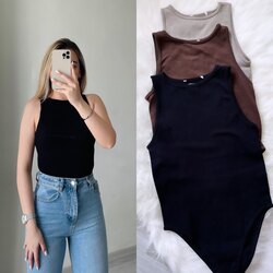 Likralı Fitilli Body