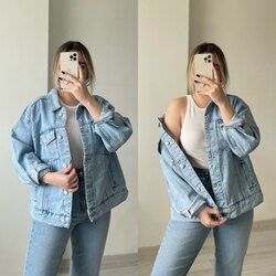 Orj Marka Lime Denim Ceket