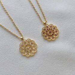 yaşam çiçeği kolye