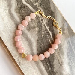 Kalpli Pembe Bileklik