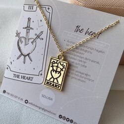 Heart Tarot Kartı Kolye