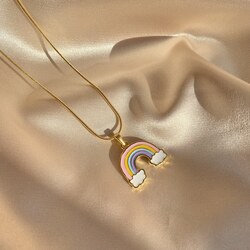 Gökkuşağı Pastel Kolye