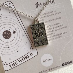 The World Tarot Kartı Kolye