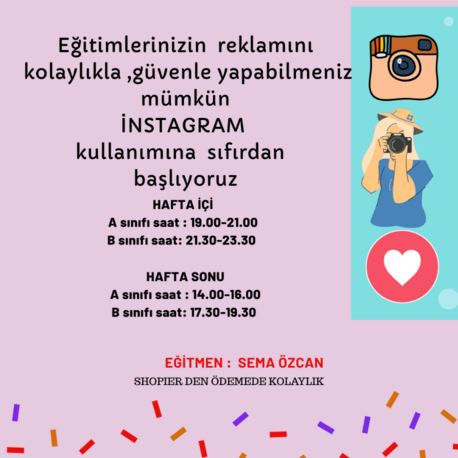 İNSTAGRAM  TEMEL (60 DK)