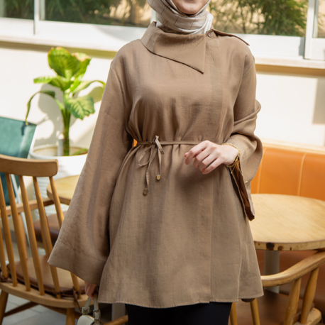 Mirel Tensel Tunik | Bej Rengi