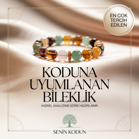 Koduna Özel Doğaltaş Denge Bilekliği – Analizle Hazırlanır (Kadın & Erkek)