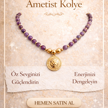 ŞİFA AMETİST KOLYE