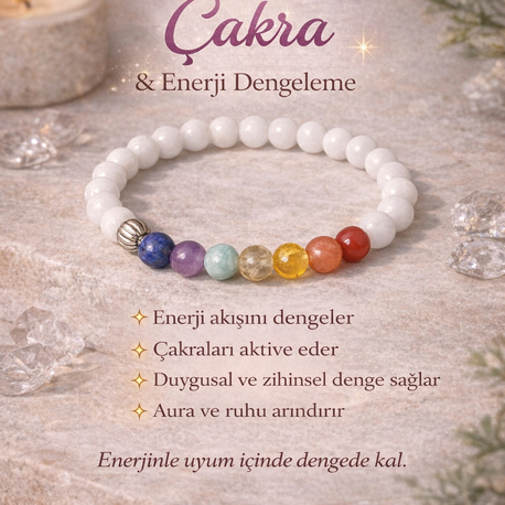 ÇAKRA AY TAŞI BİLEKLĞİ