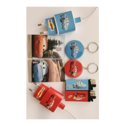 Mcqueen ve Sally Anahtarlık,Şarj aleti, Çakmak ve Kredi Kaplama sticker
