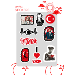 Mustafa kemal ATATÜRK tasarımlı sticker 