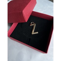 Senzamor Gold Kolye Ucu Çelik Z Harf 
