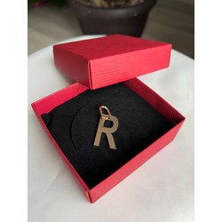 Senzamor Gold Kolye Ucu Çelik R Harf 