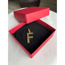 Senzamor Gold Kolye Ucu Çelik  F Harf 