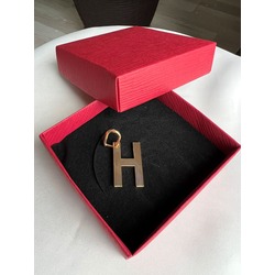 Senzamor Gold Kolye Ucu Çelik H Harf 