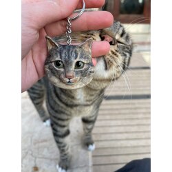 Kişiselleştirilebilir Kedi Anahtarlık