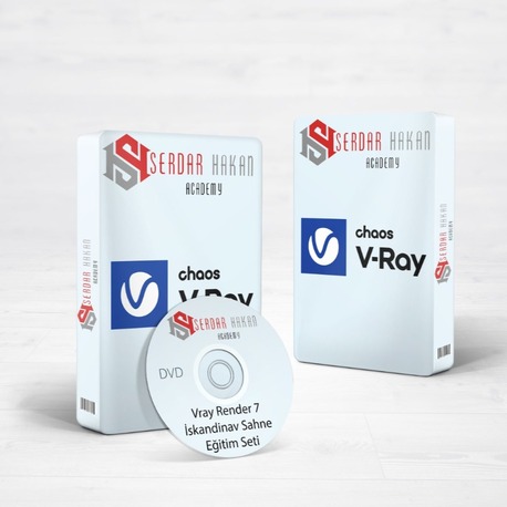 3ds Max 2025 ve Vray 7 İç Mekan İskandinav Sahne Tasarım Eğitim Seti